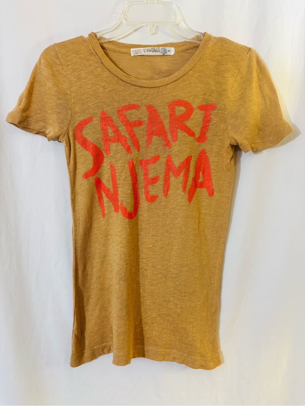 J.Crew Safari Njema Brown Tee | Safe Travels